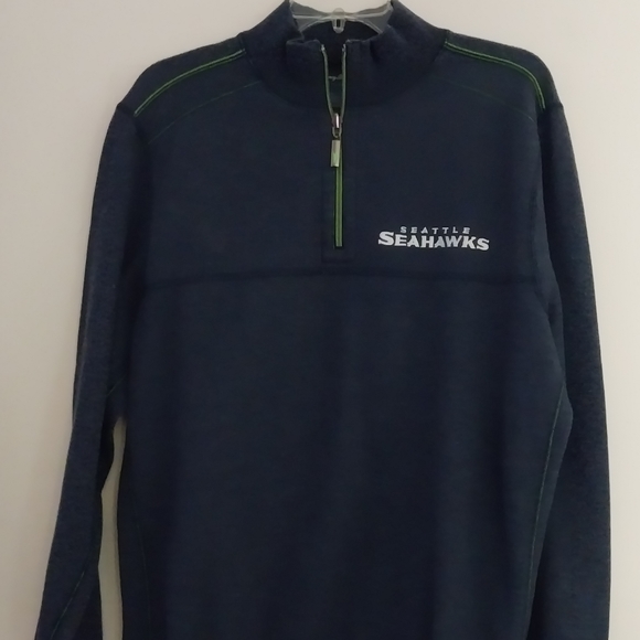 Tommy Bahama Seattle Seahawks Half-zip Reversible NFL Pullover Size: M - Picture 3 of 12